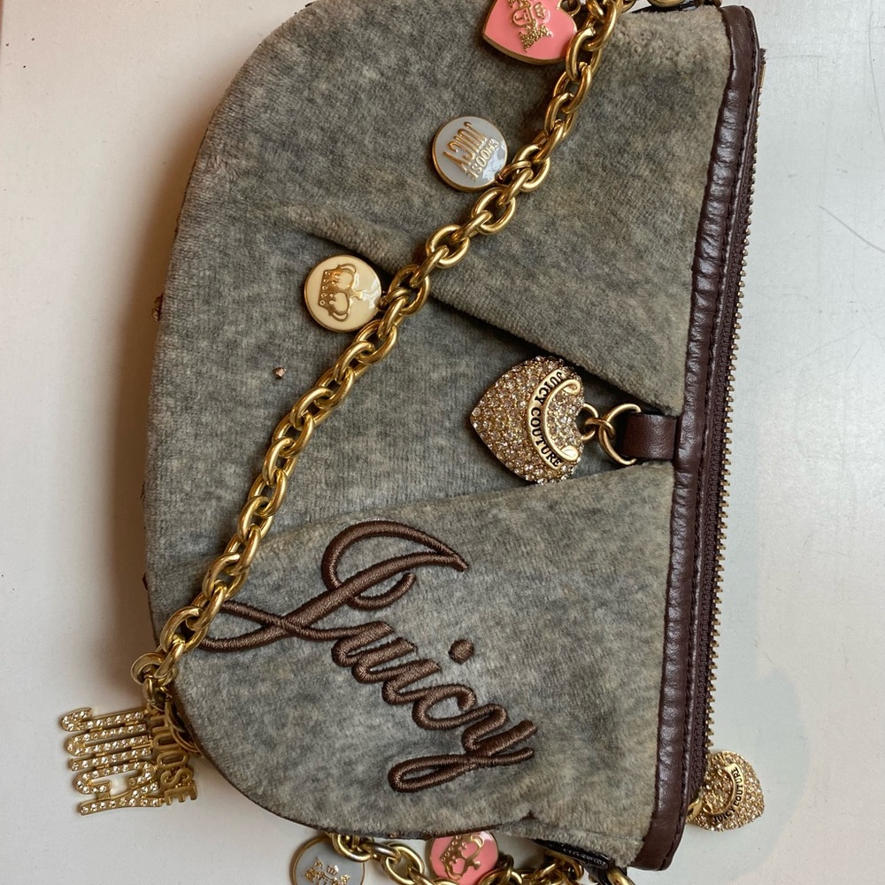 JUCY COUTURE cotton mini bag with charms!